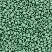 Perles rocailles Preciosa 11/0 2 mm - Terra Métallique Mat - Vert x20g