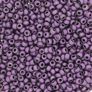 Perles rocailles Preciosa  11/0 2 mm - Terra Métallique Mat - Lilas x20g