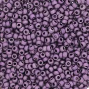 Perles rocailles Preciosa  11/0 2 mm - Terra Métallique Mat - Lilas x20g