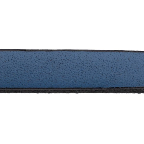 Lacet cuir 10 mm Bleu x30cm