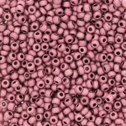Perles rocailles Preciosa  11/0 2 mm - Terra Métallique Mat - Rose poudré x20g