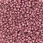 Perles rocailles Preciosa  11/0 2 mm - Terra Métallique Mat - Rose poudré x20g