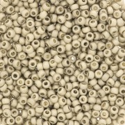 Perles rocailles Preciosa  11/0 2 mm - Terra Métallique Mat - Argenté x20g