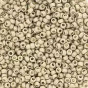 Perles rocailles Preciosa  11/0 2 mm - Terra Métallique Mat - Argenté x20g