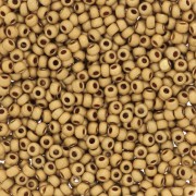 Perles rocailles Preciosa 11/0 2 mm - Terra Métallique Mat - Doré x20g