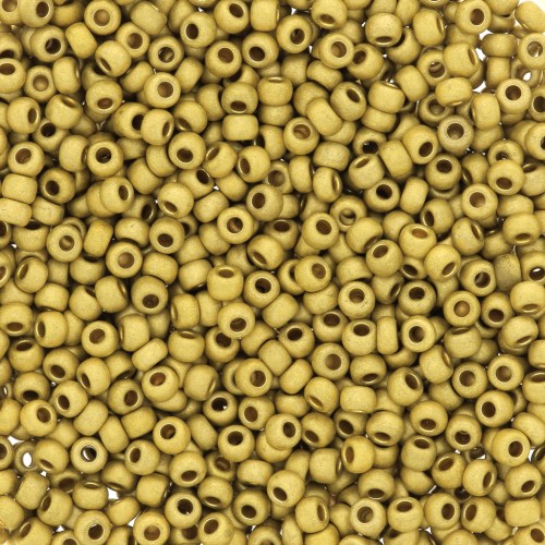 Perles rocailles Preciosa  11/0 2 mm - Terra Métallique Mat - Zest x20g