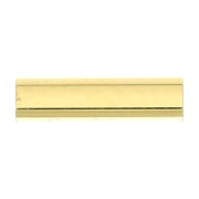 Perle tube rectangle droit 8x2 mm - Plaqué Or 3 microns x1