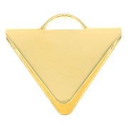 Embout pince triangle 13.5x15 mm - Plaqué Or 3 microns