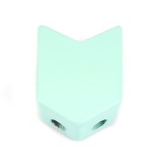 Perle colorée 2 trous en zamac forme flèche 11.5x8 mm - Vert turquoise x1|raw }}