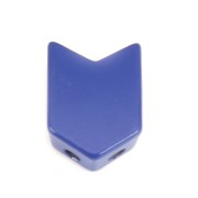 Perle colorée 2 trous en zamac forme flèche 11.5x8 mm - Bleu foncé x1|raw }}
