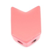 Perle colorée 2 trous en zamac forme flèche 11.5x8 mm - Vieux rose x1|raw }}