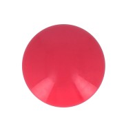 Cabochon rond en résine opaque 10 mm - Rouge clair x1