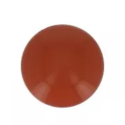 Cabochon rond en résine opaque 10 mm - Terracotta x1
