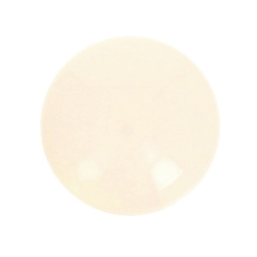Cabochon rond en résine opaque 10 mm - Ivoire x1