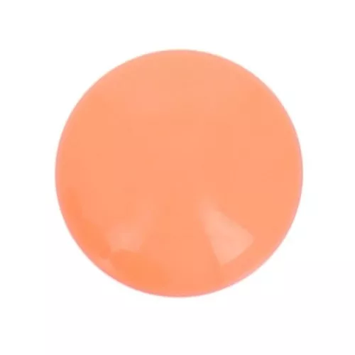 Cabochon rond en résine opaque 10 mm - Corail x1
