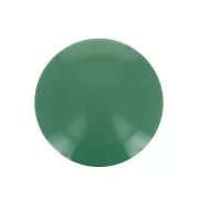 Cabochon rond en résine opaque 10 mm - Vert x1