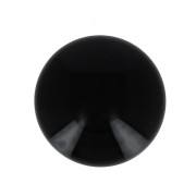 Cabochon rond en résine opaque 10 mm - Noir x1|raw }}