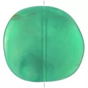 Palet irrégulier en résine 37x39 mm - Vert marbré x1