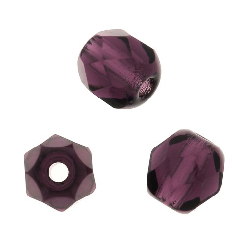 Facettes 4 mm Dark Amethyst x50