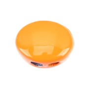 Perle colorée 2 trous en zamac forme ovale 12x9.5 mm - Orange x1|raw }}