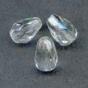 Poires facettées 10x7 mm Crystal x20