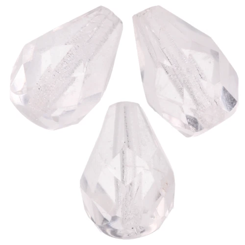 Poires facettées 10.5x7 mm Crystal x20