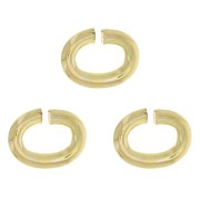 Anneaux ouverts ovales 3.9x3x0.8 mm en Gold filled (or laminé)  x10|raw }}