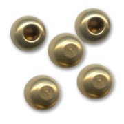 Embouts boule pour cordon 2 mm bronze x10|raw }}
