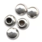 Embouts boule pour cordon 3 mm Placage Argent fin vieilli x10