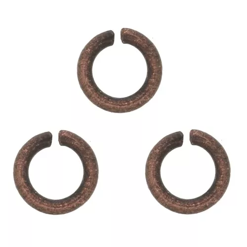 Anneaux ouverts 3x0.6 mm - Cuivré vieilli x50
