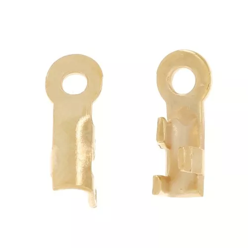Mini pince lacet 1,2 mm doré à l'or fin x10