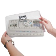 Plateau de perlage et d'assemblage 5 compartiments - 18x27 cm x 1