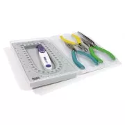 Kit avec plateau de perlage et pinces 17x10 cm x 1