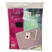 Tapis de perlage antidérapant 35.5x28 cm - Gris x1|raw }}