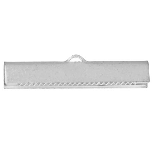 Embouts à serrer 30 mm argenté x2