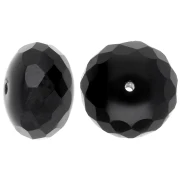 Perle donuts 17x11 mm - Jet x1