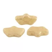 Delos® par Puca® 6x11 mm - Opaque Beige Gold Splash x10g