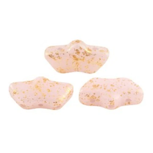 Delos® par Puca® 6x11 mm - Light Rose Opal Gold Splash x10g