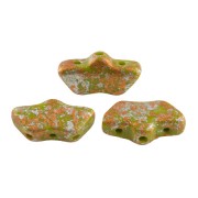 Delos® par Puca® 6x11 mm - Opaque Green Tweedy x10g|raw }}