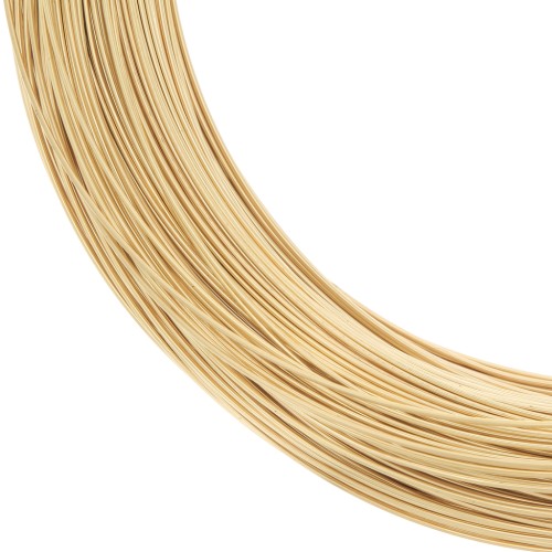 Fil dur rond 0.91 mm en Gold filled (or laminé)  x1m