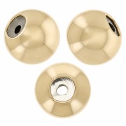 Perles stoppeur 3 mm avec un trou de 0.6 mm - Gold Filled (or laminé) x50