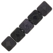 Perle facettée carrée 12 mm - Imitation Blue Sand Stone x1