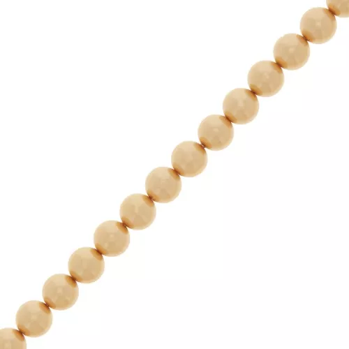 Perles rondes nacrées Preciosa - Round Pearl Maxima 5 mm - Gold x25
