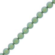 Perles rondes nacrées Preciosa - Round Pearl Maxima 5 mm - Pearlescent Green x25|raw }}