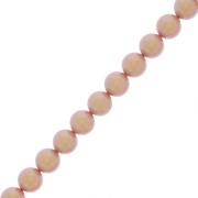 Perles rondes nacrées Preciosa - Round Pearl Maxima 5 mm - Pearlescent Pink x25