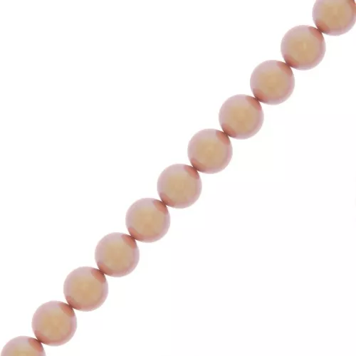 Perles rondes nacrées Preciosa - Round Pearl Maxima 5 mm - Pearlescent Pink x25