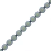 Perles rondes nacrées Preciosa - Round Pearl Maxima 5 mm - Pearlescent Blue x25