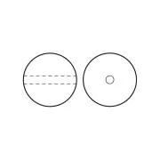 Perles rondes nacrées Preciosa - Round Pearl Maxima 5 mm - Pearlescent Blue x25