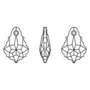 Goutte Baroque PureCrystal 6090 22x15 mm Crystal AB x1