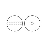 Perles rondes nacrées Preciosa - Round Pearl Maxima 5 mm - Navy Blue x25